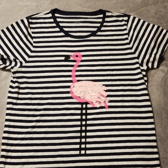 J. Crew Factory Tops - J Crew Factory Flamingo Collector Tee